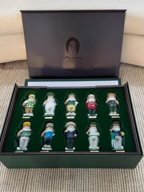 Berkman’s 2026 Masters Limited Edition Ceramic Gnome Figurine Set NO. 335/2500